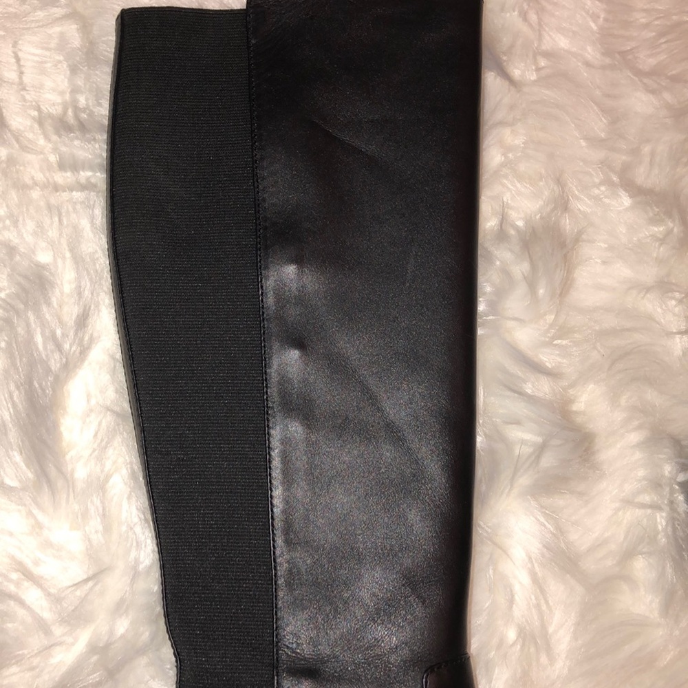 Kenneth Cole Reaction Leather Riding Boots - Black - Picture 7 of 16